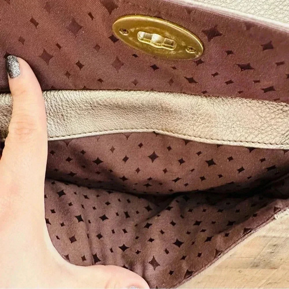 Fossil Leather Metallic Crossbody Bag - Picture 8 of 12